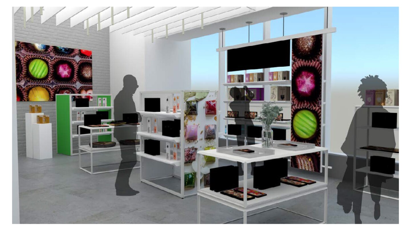 Renderings of shop