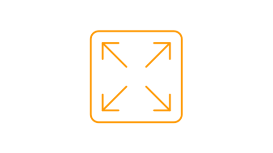 Square Icon with Arrows